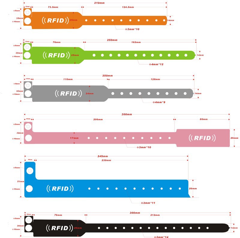 Size of the PVC Bracelets